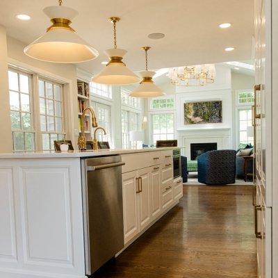 new kitchen into family room addition Mt Lookout